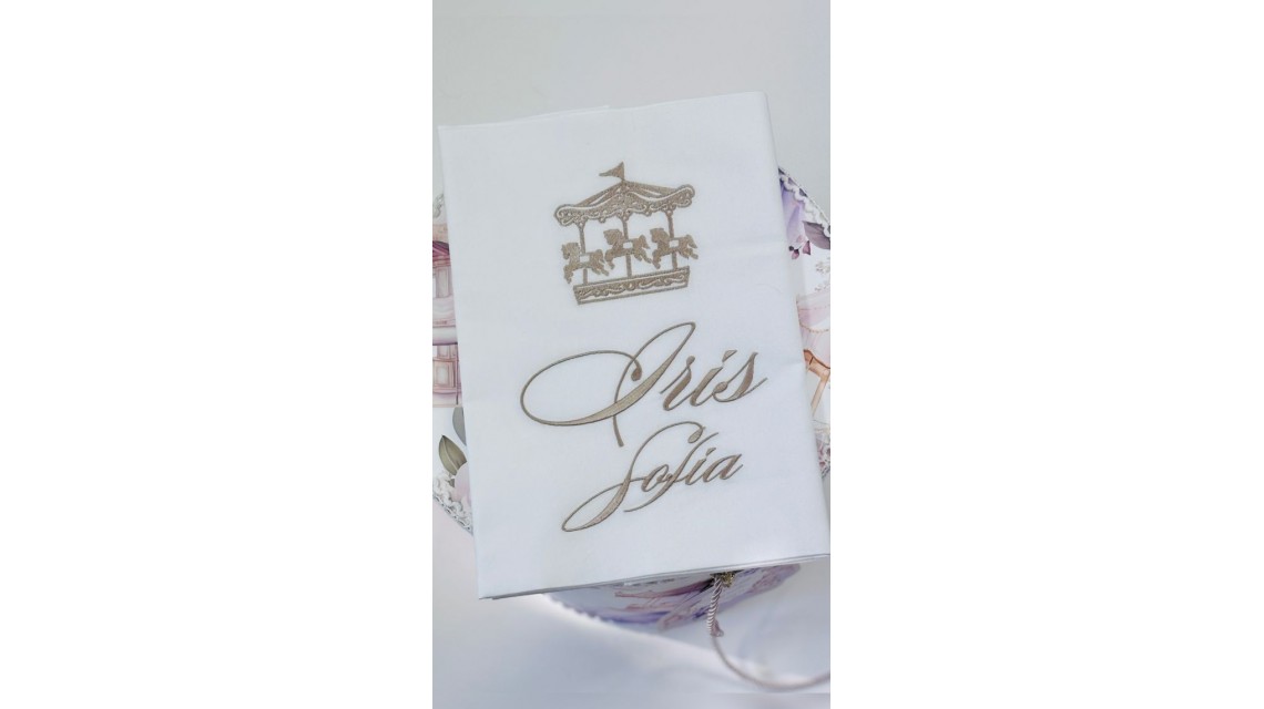 Trusou botez cu carusel și flori de iris în lila și roz prăfuit – „Caruselul Magic” 22
